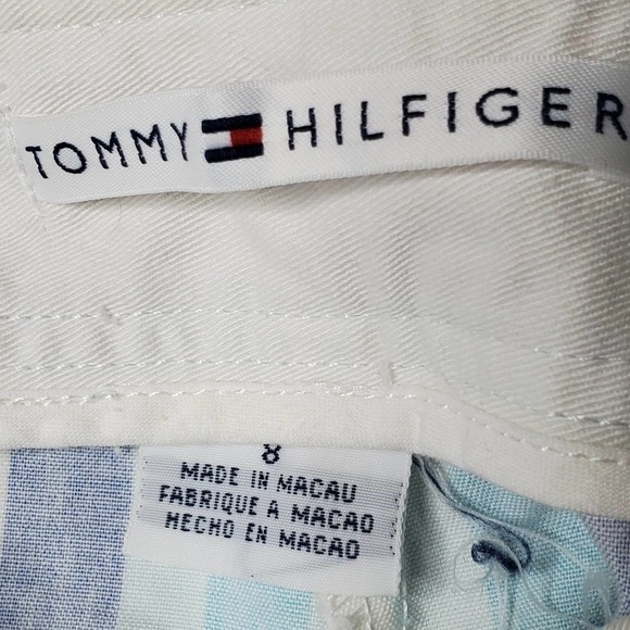Tommy Hilfiger Striped Cropped Pants Blue Size 8 - Picture 10 of 10